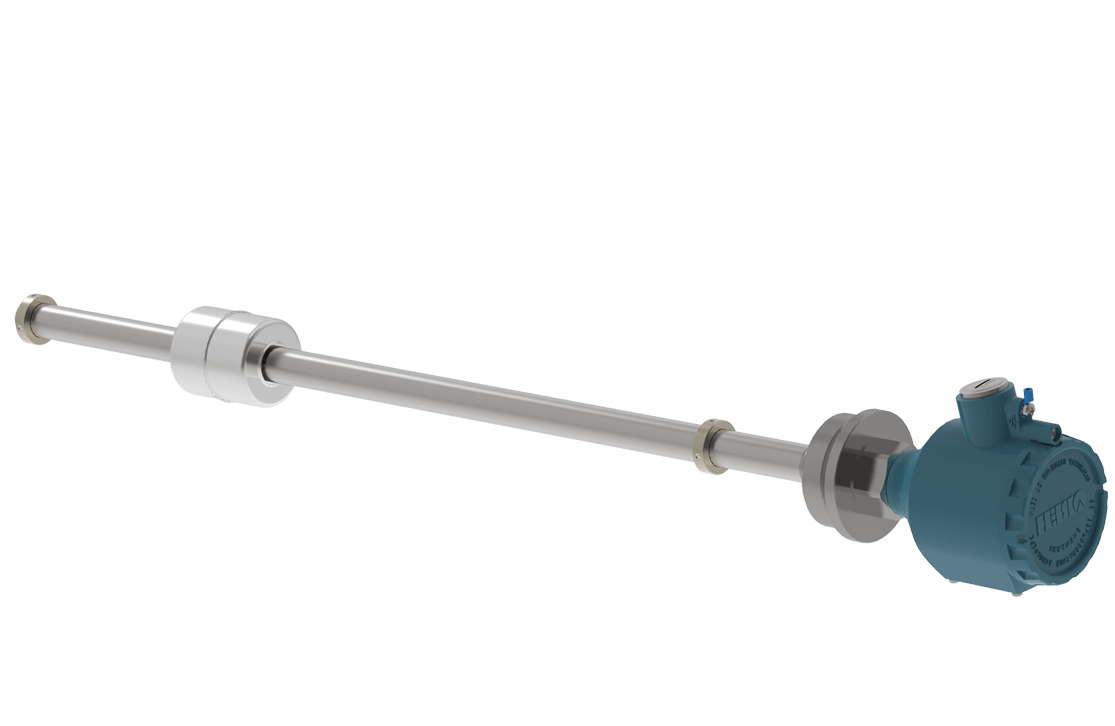 Цифровой поплавковый уровнемер с интерфейсом RS-485 ПДУ-RS, фланцевое присоединение