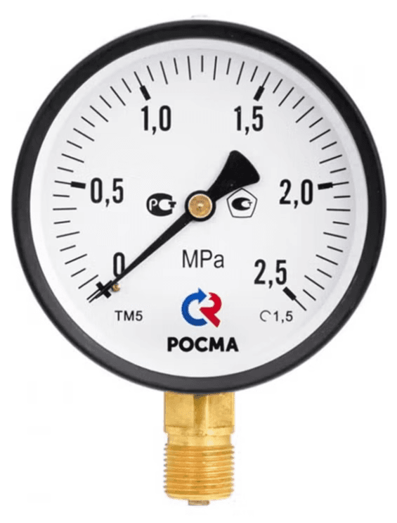 Вакуумметр ТВ-110Р.00 (-0,1-0 МПа) М10х1.2,5