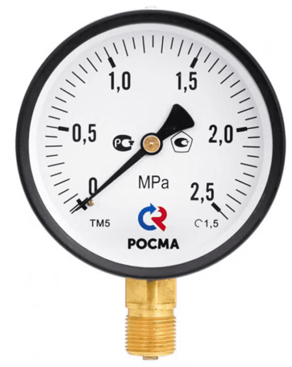 Вакуумметр ТВ-510Р.00 (-0,1-0 МПа) М20х1,5.1,5