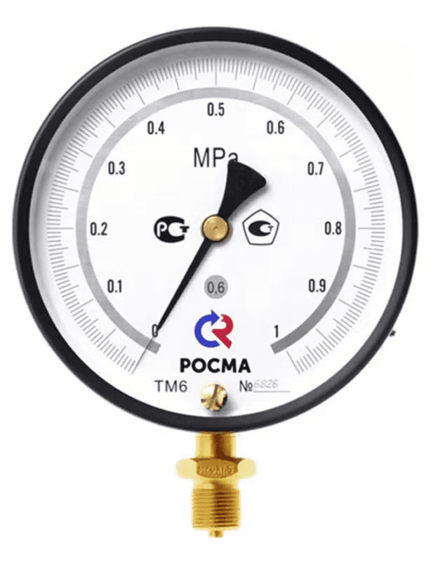 Вакуумметр ТВ-610Р. МТИ 00 (-0,1-0 МПа) М20х1,5.0,6