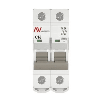 Выключатель автоматический модульный EKF AVERES AV-10 2Р 4А (К) 10кА