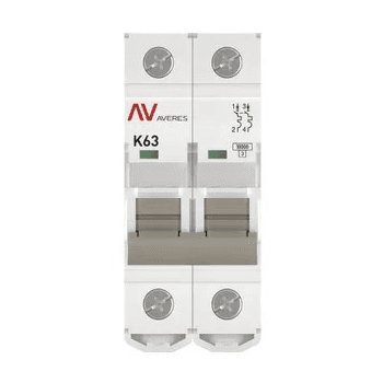 Выключатель автоматический модульный EKF AVERES AV-10 2Р 4А (К) 10кА