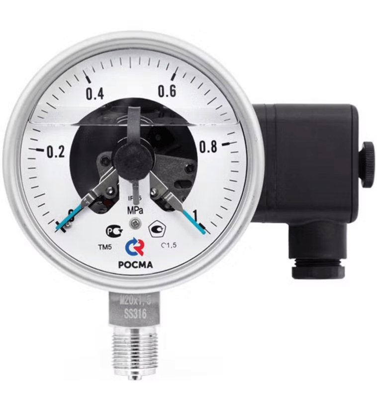 Манометры коррозионностойкие виброустойчивые электроконтактные